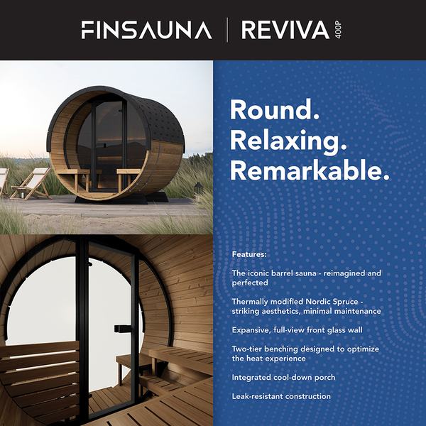 Round. Relaxing. Remarkable - Finsauna / Reviva