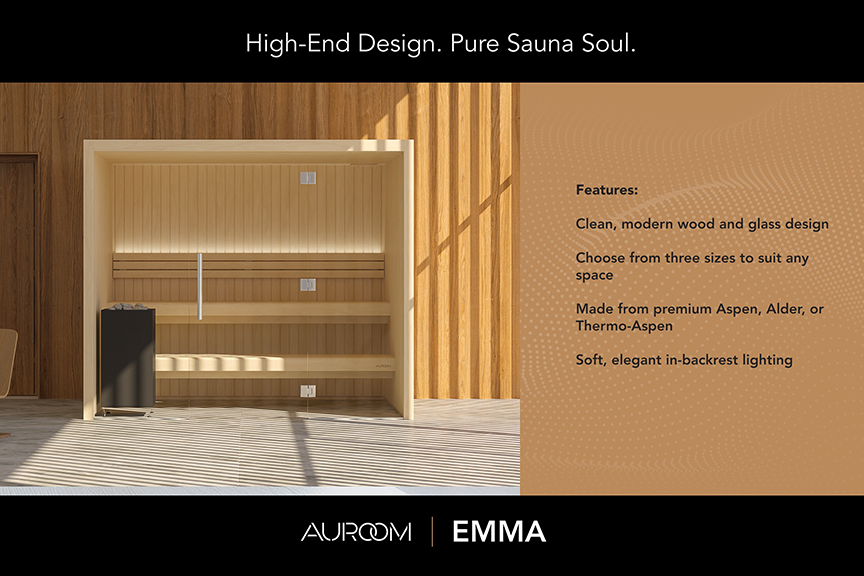 Emma - High-End Design. Pure Sauna Soul.