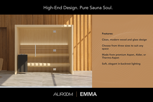 High-End Design. Pure Sauna Soul. - Aroom / Emma
